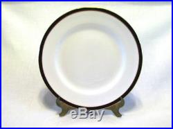 Spode England Consul Cobalt 8 Dinner Plates Gold Trim #Y7332 Bone China