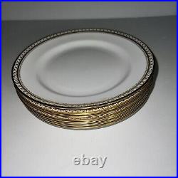 Spode Golden Bracelet 8 Bone China England Salad Plates