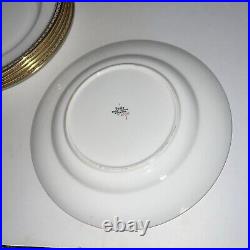 Spode Golden Bracelet 8 Bone China England Salad Plates