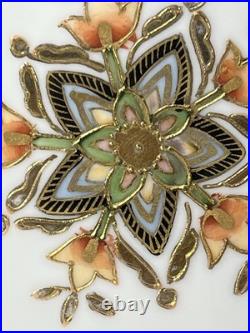 Stunning Set Of 7 Antique Nippon 9 3/4 5 1/8 Decorative Gold Gilt Bowls