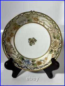 Stunning Set Of 7 Antique Nippon 9 3/4 5 1/8 Decorative Gold Gilt Bowls