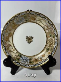 Stunning Set Of 7 Antique Nippon 9 3/4 5 1/8 Decorative Gold Gilt Bowls