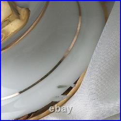 Superior China Bavaria (baveria) Warranted 22 Carat Gold Dinner Set (71 Pieces)