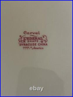 Syracuse china -Carvel -Federal Shape-dinnerware set- 8 Place Setting + Serving