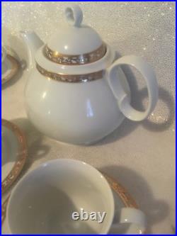 THUN KARLOVARSK White with Gold Accent Porcelain China Tea Set-Great Condition THUN KARLOVARSK White with Gold Accent Porcelain China Tea Set-Great Condition