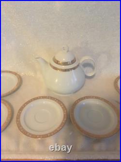 THUN KARLOVARSK White with Gold Accent Porcelain China Tea Set-Great Condition THUN KARLOVARSK White with Gold Accent Porcelain China Tea Set-Great Condition