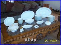 Thomas Bavaria & Sevres Antique White Porcelain & Gold Trim China 46 Pieces