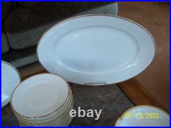Thomas Bavaria & Sevres Antique White Porcelain & Gold Trim China 46 Pieces