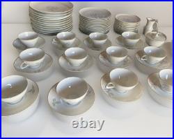 Thomas Germany Plate Set Fine Porcelain China 63 Pc Floral Pattern Gold Trim