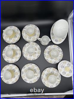 Thomas Sigvard Bernadotte China Onion 8 Demitasse Cup Saucer Cream Sugar Gravy