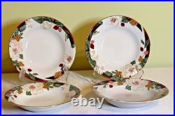 Tienshan Magnolia Fine China 20-Pc Set #2360-Porcelain-Gold Trim-New in Box 1996