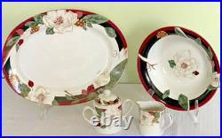 Tienshan Magnolia Fine China-5 Pc Place Settings for 8 with 5-Piece Service-45 Pcs