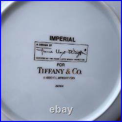 Tiffany & co. FRANK LLOYD WRIGHT IMPERIAL 7 1/2 SALAD PLATE gold trim 1990