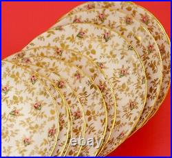 Tuscan Fine English Bone China Set Du Barry Pink Rose, Sevice For 8+