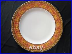 VERSACE Rosenthal China Medusa Red & Gold Dessert, Salad, Dinner Plates 4 Pc Set VERSACE Rosenthal China Medusa Red & Gold Dessert, Salad, Dinner Plates 4 Pc Set