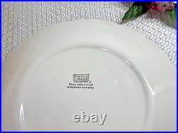 VINTAGE Limoges Wild Rose Floral 24 pc Plates & Bowls 2 Sizes Gold 22K USA