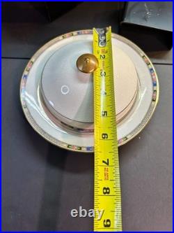 VINTAGE National China Co 18K Gold Warranted Serving Set (10 Pcs) Floral Border