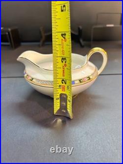 VINTAGE National China Co 18K Gold Warranted Serving Set (10 Pcs) Floral Border