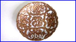 VINTAGE Porcelain plate Heavy Gold Rococo Design Japanese