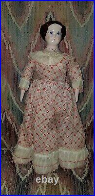 VINTAGE RUTH GIBBS 12 GODEY'S LADY LITTLE WOMEN CHINA DOLL gold shoes