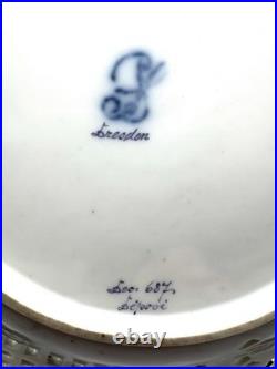 VTGDresde Carl Thieme Reticulated H/Paintedb Floral Design Cabinet Plate 10D