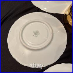 VTG KRONESTEE BAVARIA GOLD 12 pc 4 LUNCHEON PLATE, 4 CUPS 4 SAUCERS