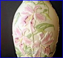 VTG LENOX 18 Tall English Lily Porcelain Vase withGold Trim Ltd edition of 500