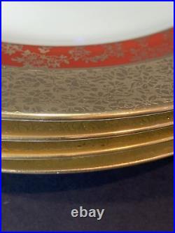 VTG Royal Bavarian China Hutschenreut Selb Bavar Dinner Plates 10.75 W Set Of 4