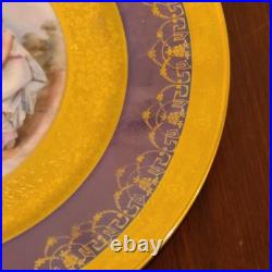 VTG Warranted 22 Karat Gold Dinner 11 In Plates Royal China Gold/Purle set of 6 VTG Warranted 22 Karat Gold Dinner 11 In Plates Royal China Gold/Purle set of 6