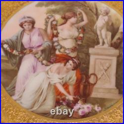 VTG Warranted 22 Karat Gold Dinner 11 In Plates Royal China Gold/Purle set of 6 VTG Warranted 22 Karat Gold Dinner 11 In Plates Royal China Gold/Purle set of 6