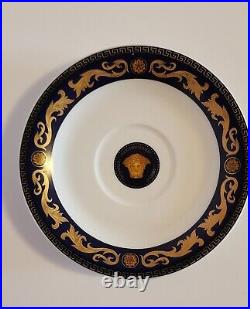 Versace Rosenthal Medusa Blue & Gold Porcelain China dinner plate 28 cm
