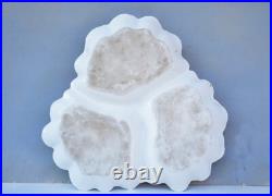 Very Fine Porcelain Leaf Compote Gillan Verdon Gilded Edges