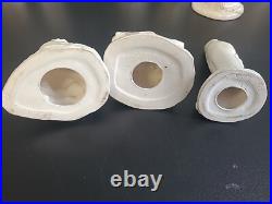 Vintage 1962 White Gold Porcelain China Nativity Large Set Evelyn W. E. W
