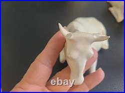 Vintage 1962 White Gold Porcelain China Nativity Large Set Evelyn W. E. W