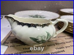 Vintage 35 ROYAL CHINA INC Plates Golden Valley 22 K Gold Trim (LARGE LOT)