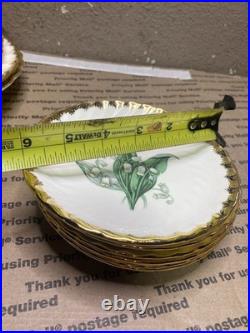 Vintage 35 ROYAL CHINA INC Plates Golden Valley 22 K Gold Trim (LARGE LOT)