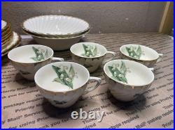 Vintage 35 ROYAL CHINA INC Plates Golden Valley 22 K Gold Trim (LARGE LOT)