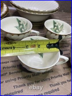 Vintage 35 ROYAL CHINA INC Plates Golden Valley 22 K Gold Trim (LARGE LOT)