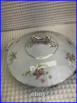 Vintage! 4Pc. Set of 14K. Gold Inlay Saxony Fine China