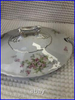 Vintage! 4Pc. Set of 14K. Gold Inlay Saxony Fine China
