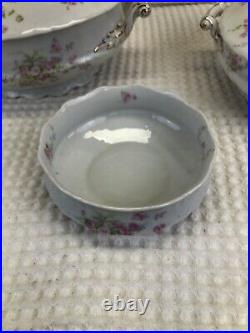 Vintage! 4Pc. Set of 14K. Gold Inlay Saxony Fine China