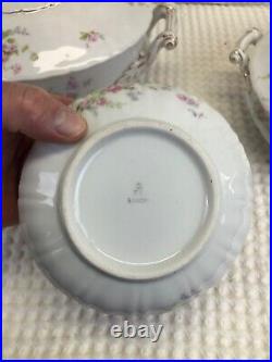 Vintage! 4Pc. Set of 14K. Gold Inlay Saxony Fine China