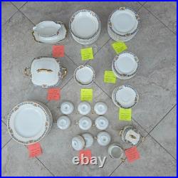 Vintage 94 Piece Limoges China Set Mid 1950s Finest Porcellain Pristine No Chips