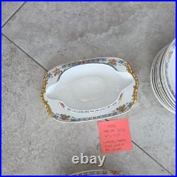 Vintage 94 Piece Limoges China Set Mid 1950s Finest Porcellain Pristine No Chips