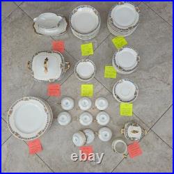 Vintage 94 Piece Limoges China Set Mid 1950s Finest Porcellain Pristine No Chips