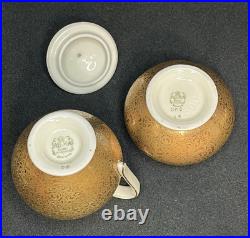 Vintage ALKA Kunst Kronach Bavaria Tea Set 13 piece set Gold and Blue