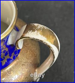 Vintage ALKA Kunst Kronach Bavaria Tea Set 13 piece set Gold and Blue