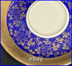 Vintage ALKA Kunst Kronach Bavaria Tea Set 13 piece set Gold and Blue