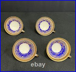 Vintage ALKA Kunst Kronach Bavaria Tea Set 13 piece set Gold and Blue