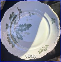 Vintage Bavaria Germany Porcelain Plate Floral Design Gold Trim